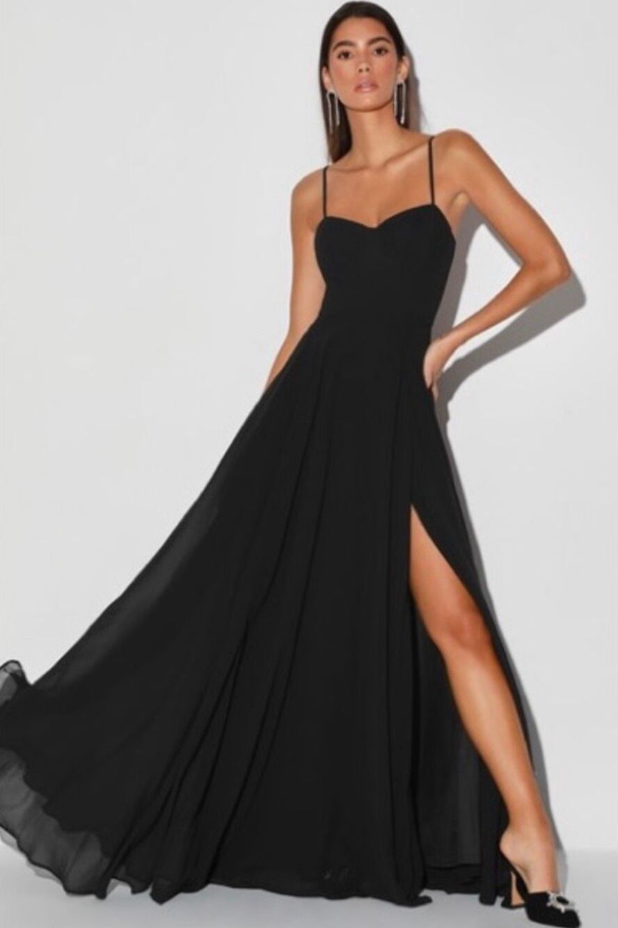 Lulus Cause For Commotion Pleat Dress In Black Size Small